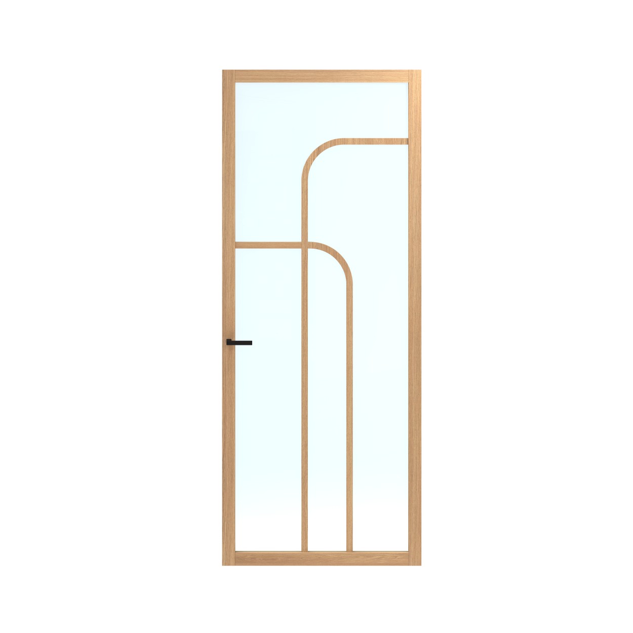 Binnendeur Skantrae SSL 14815 Blank Glas Natural Oak